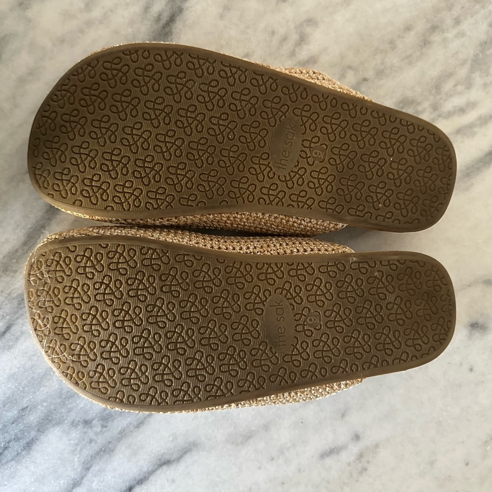 The Sak Tan Crochet Slide Mules - Picture 3 of 3